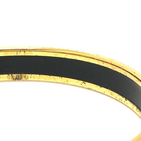 Auth HERMES Emaille PM Accessories Bangle GP / Cloisonne RedBased/Multicolore/Go - Picture 5 of 8